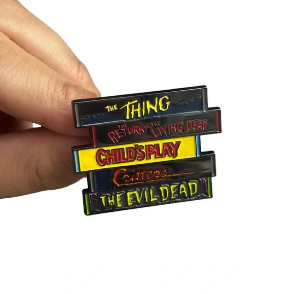 VHS Horror Movies Enamel Pins Bundle - Picture 3 of 3